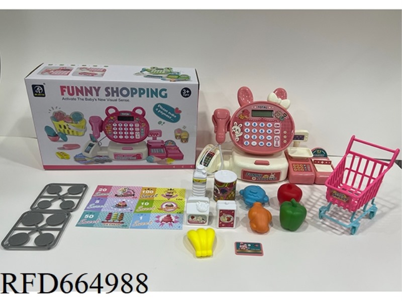 RABBIT CASH REGISTER+SHOPPING CART ACCESSORIES