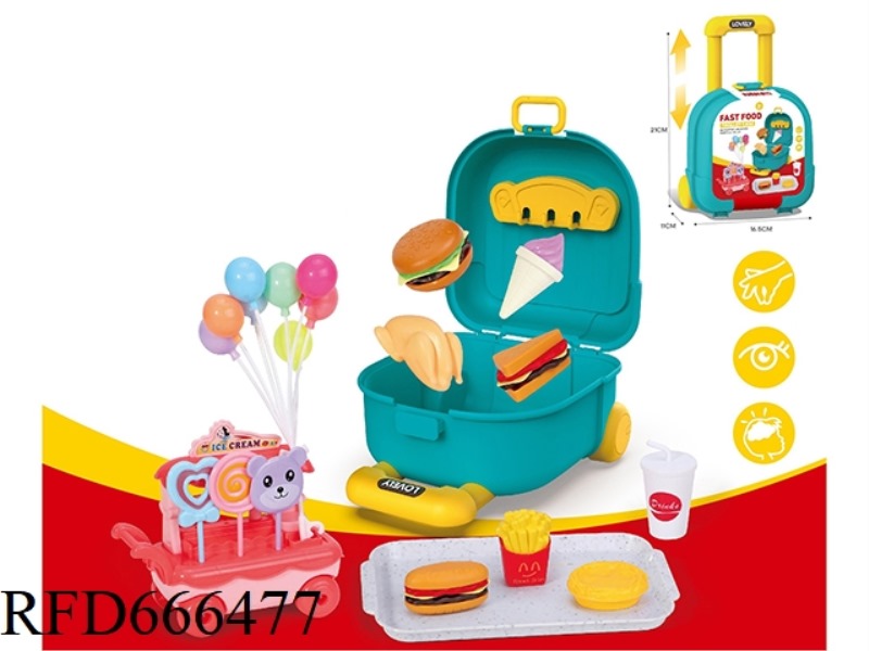FAST FOOD PLAYHOUSE TROLLEY BOX