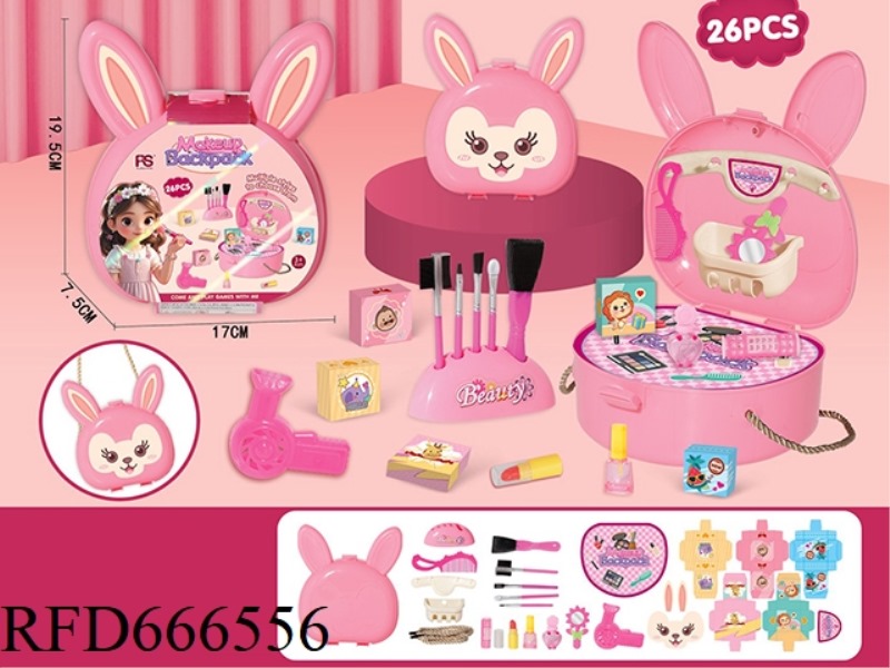 A SMALL BACKPACK OF RABBIT ACCESSORIES