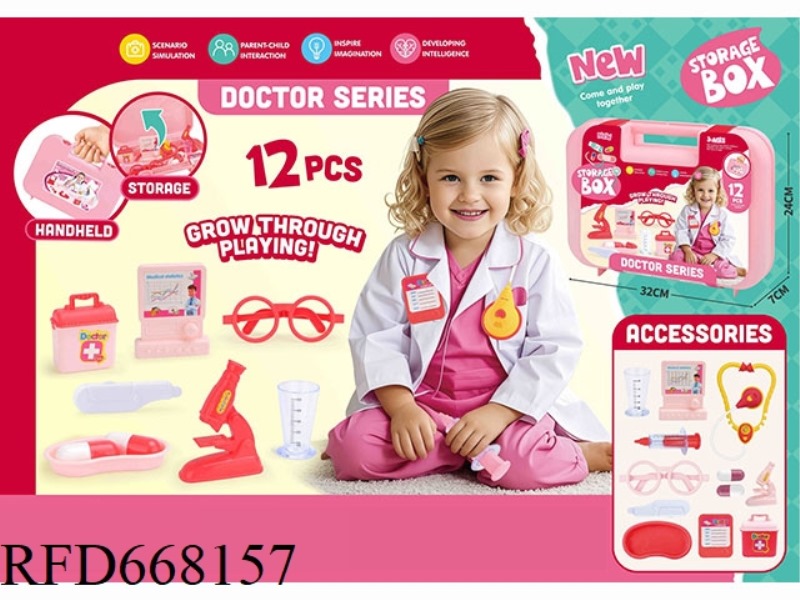 HANDHELD BOX FEMALE DOCTOR SET