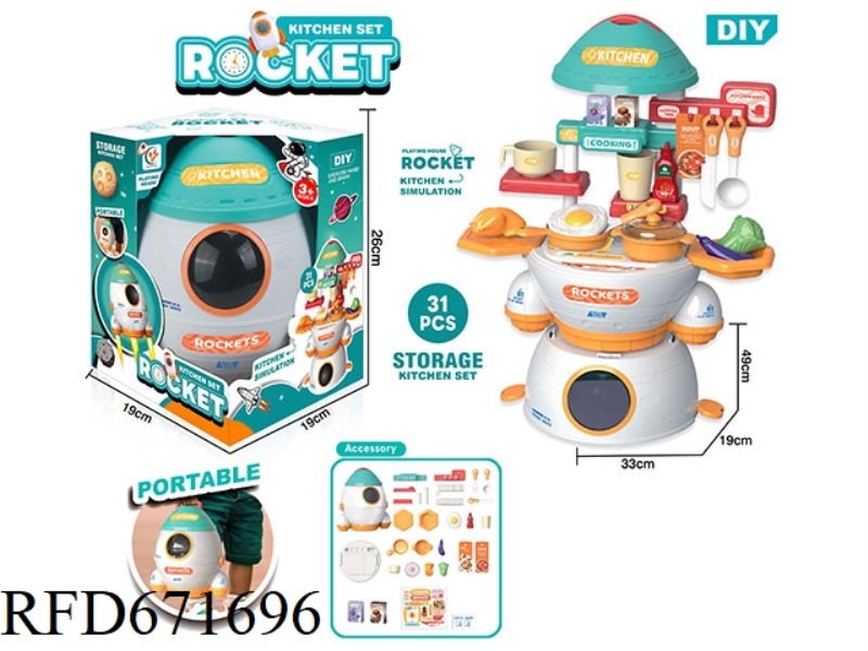 KITCHEN ROCKET PLAYHOUSE SET