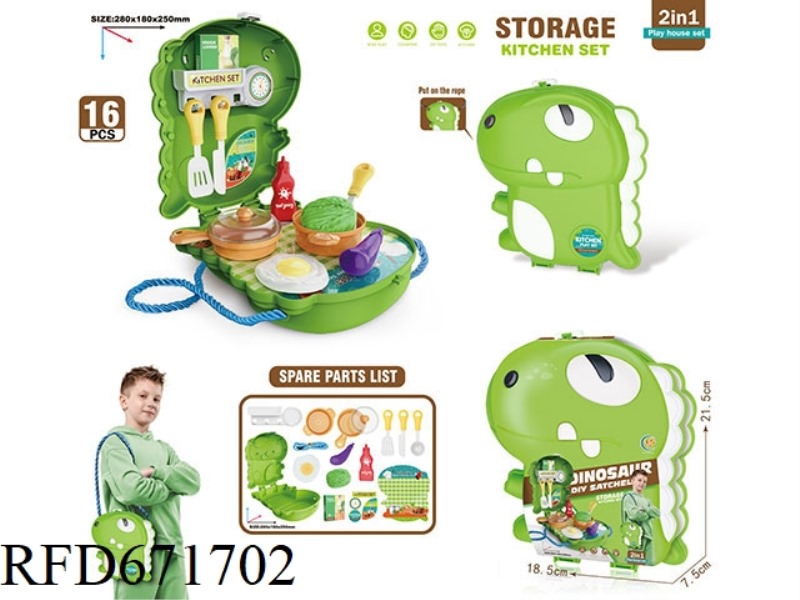 DINOSAUR KITCHEN PLAYHOUSE BACKPACK