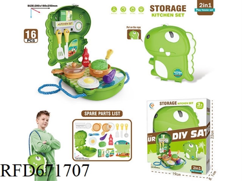DINOSAUR KITCHEN PLAYHOUSE BACKPACK