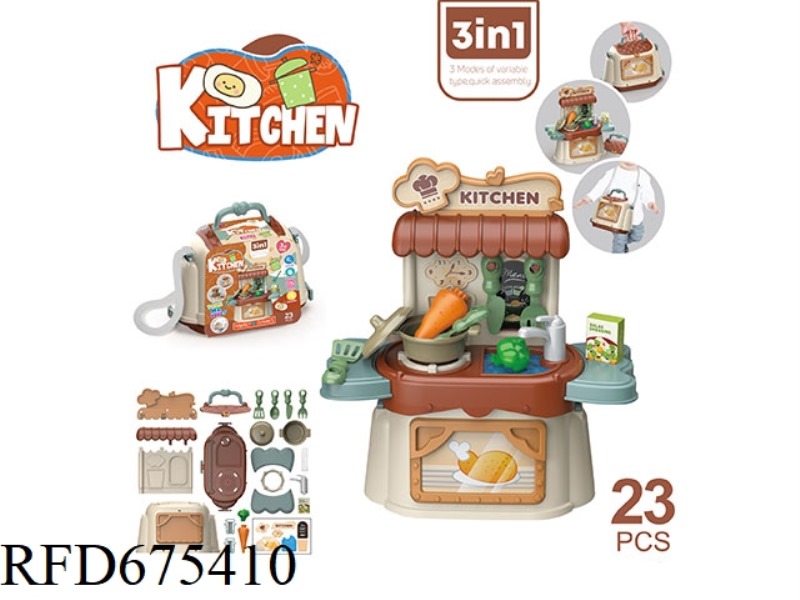 PLAY HOUSE, KITCHEN, HANDBAG, TOYS