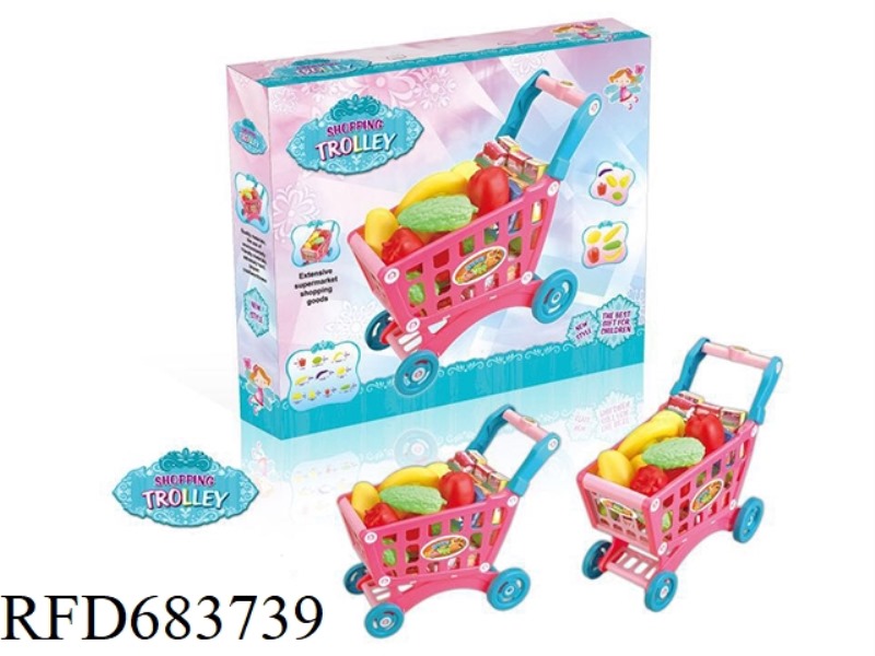HANDCART (WITH 10 LARGE FRUITS AND 20 BOXES)