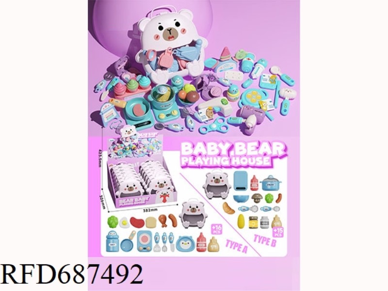 CARTOON BEAR FAMILY KITCHEN STYLE