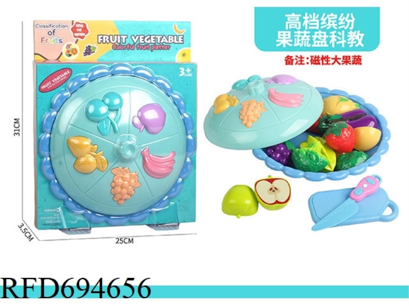 FRUIT AND VEGETABLE PLATE SET 12PCS