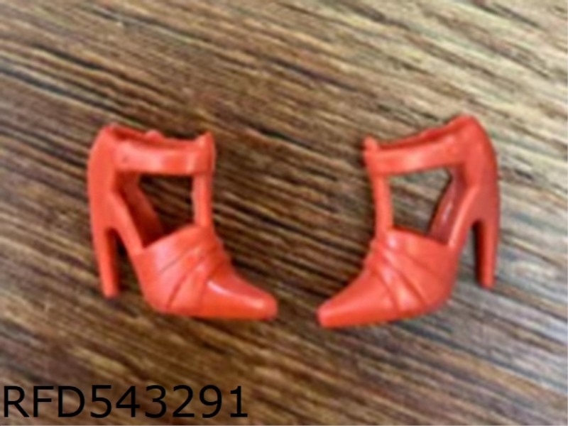 1 PAIR OF 11-INCH RED BABYRENE SHOES