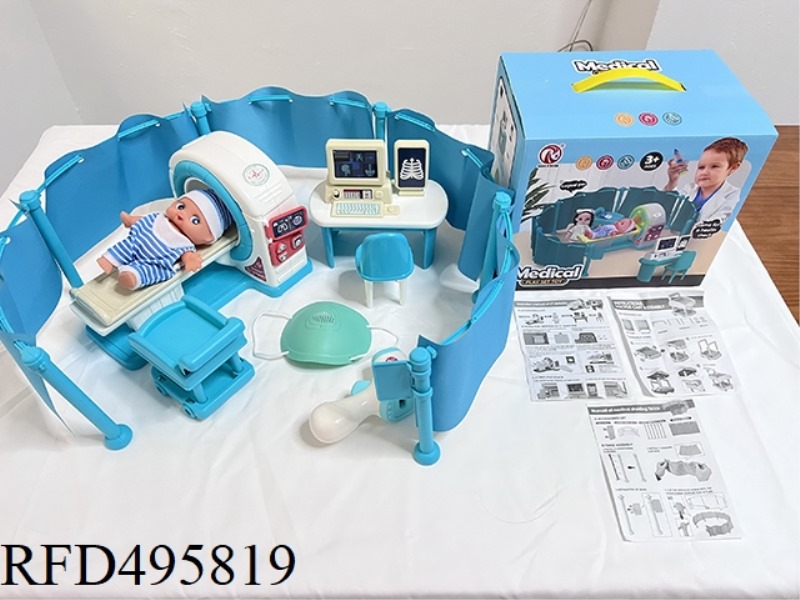 DETECTION SERIES SURROUND CLOTH TROLLEY CT MACHINE WITH ELECTRIC LIGHT VOICE + DISPLAY WITH LIGHT +