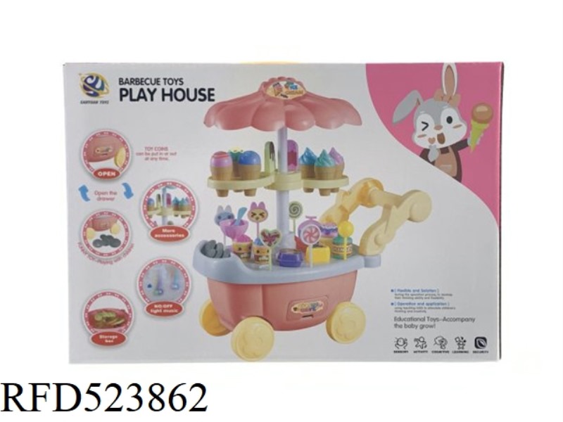 ICE CREAM TRUCK (LIGHT AND MUSIC 3 GRAINS AA WITHOUT ELECTRICITY)