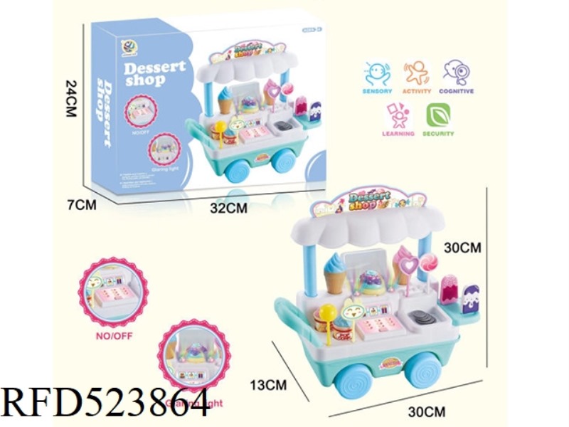 MINI ICE CREAM TRUCK LIGHT MUSIC 3 GRAIN AA NO ELECTRICITY