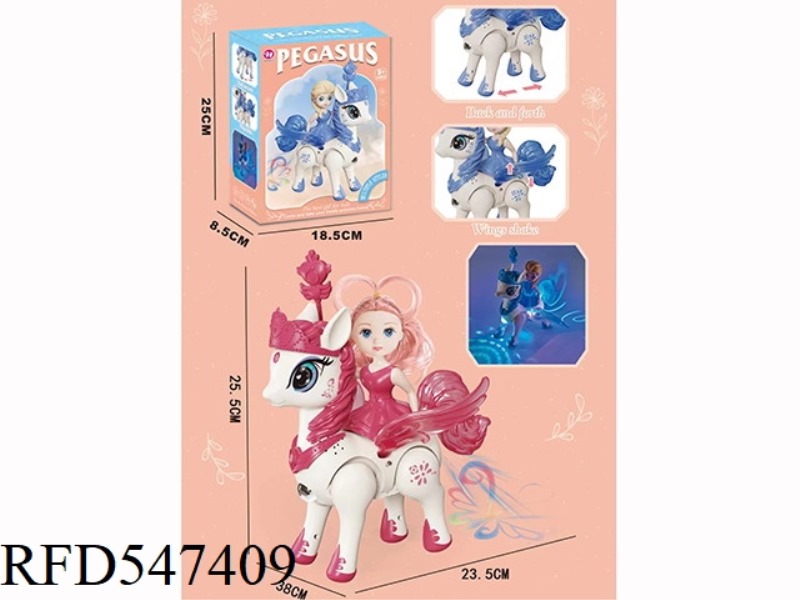 BARBIE PRINCESS ON AN ELECTRIC HORSE