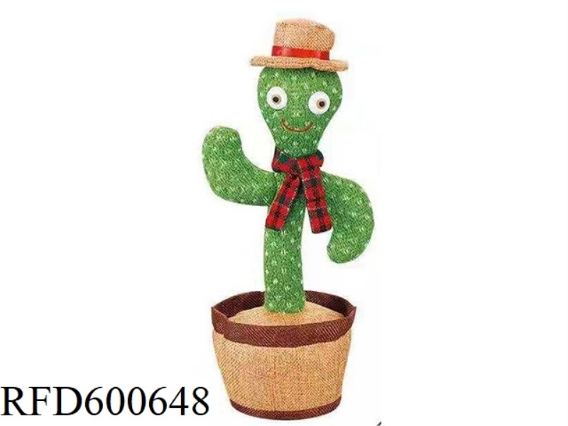 CACTUS RECORDING, SPEAKING, MUSIC, LIGHTING, RECHARGEABLE VERSION OF ELECTRIC CACTUS