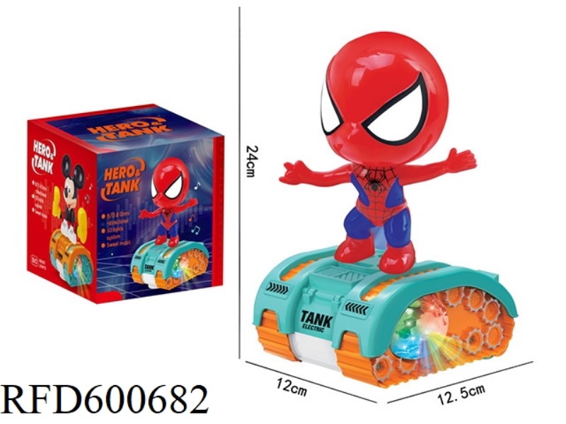 ELECTRIC UNIVERSAL LIGHTING MUSIC SPIDERMAN (3 1.5VAA BATTERIES, NO BAG)