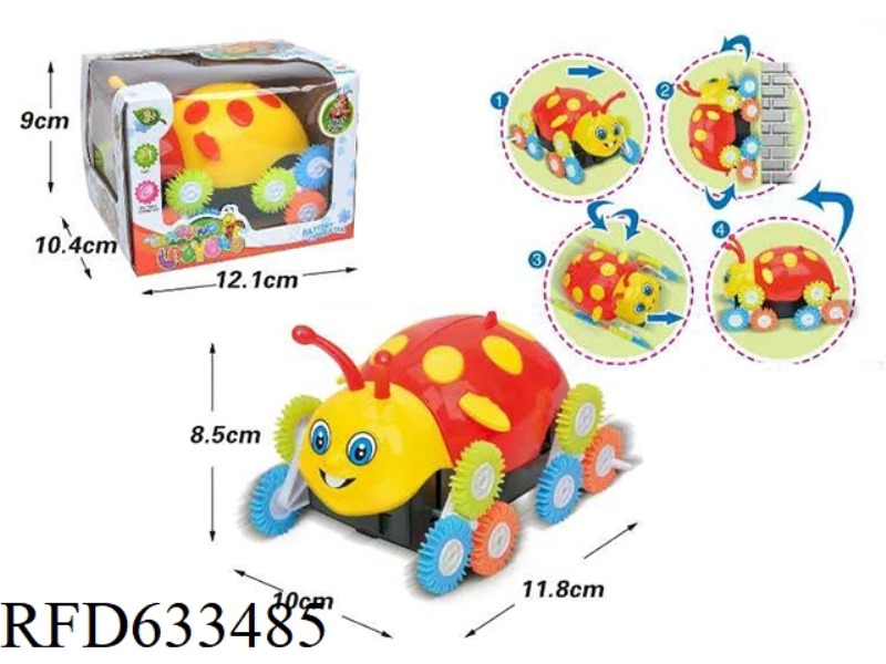 LITTLE LADYBUG TWELVE WHEELED DUMP TRUCK