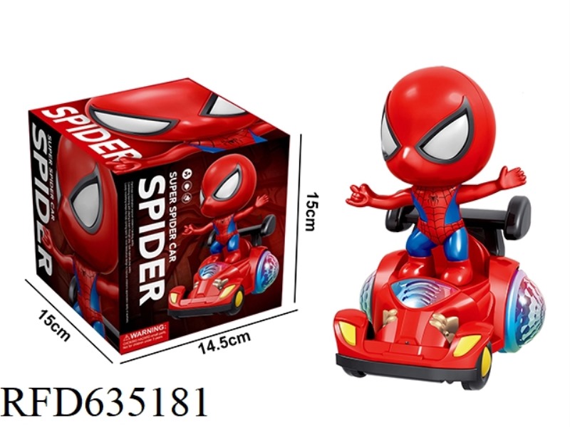 LIGHTS AND MUSIC ELECTRIC SPIN HEAD GO-KART SPIDER-MAN