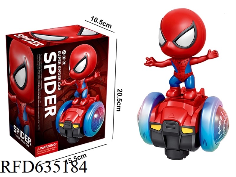 ELECTRIC LIGHT MUSIC GIMBAL BALANCING CAR SPIDER MAN