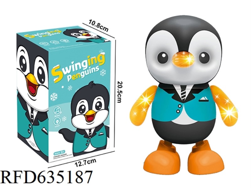 LIGHTS, MUSIC, WALKING, DANCING PENGUINS