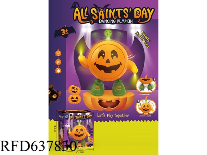 ELECTRIC SOUND AND LIGHT DANCING HALLOWEEN PUMPKIN