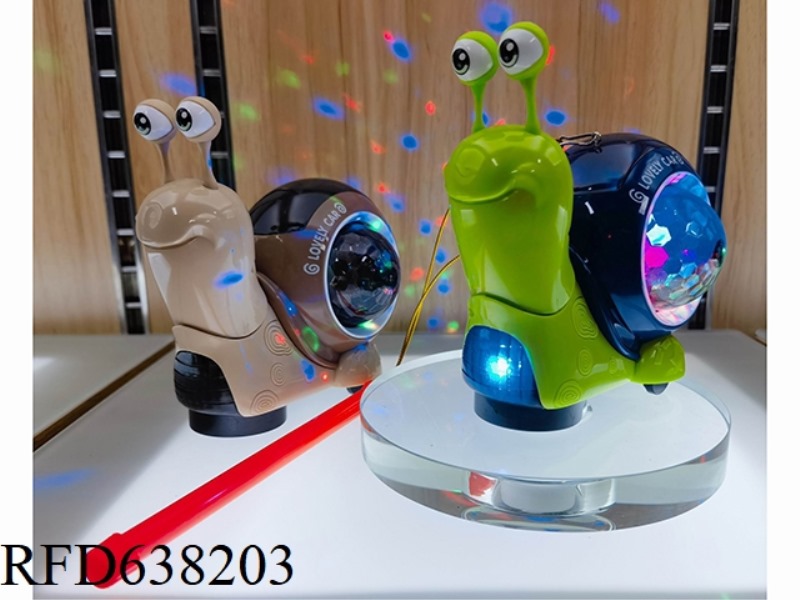 WANXIANG LIGHTING MUSIC PROJECTION COLORFUL FLASH ELECTRIC SNAIL