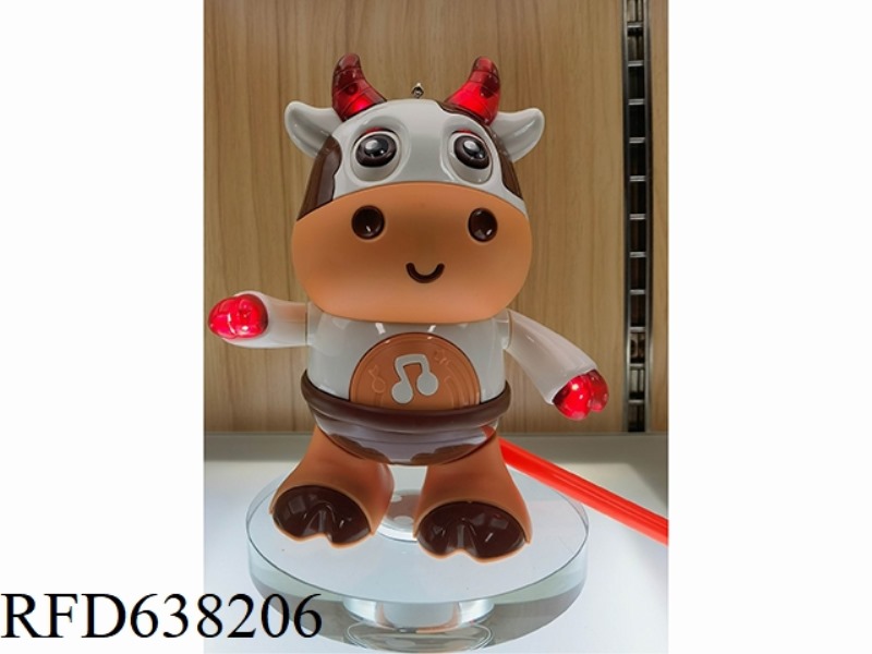 ELECTRIC LIGHTS, MUSIC, DANCING, COW