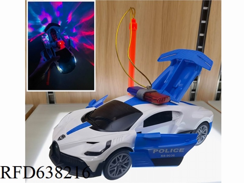 ELECTRIC UNIVERSAL BUGATTI POLICE CAR (DOOR OPENING LIGHTS, MUSIC PROJECTION)