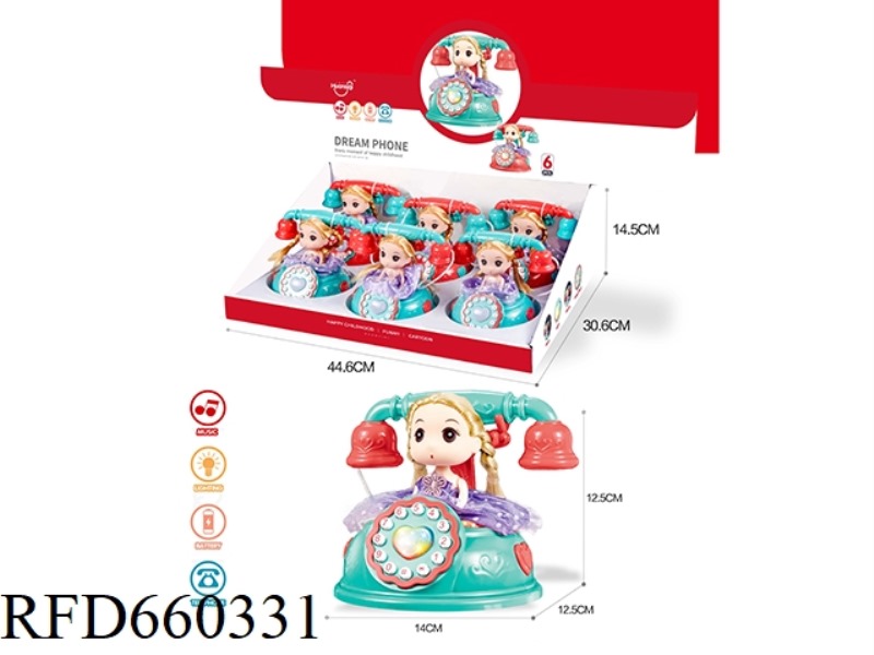 DREAM BARBIE TELEPHONE 6PCS