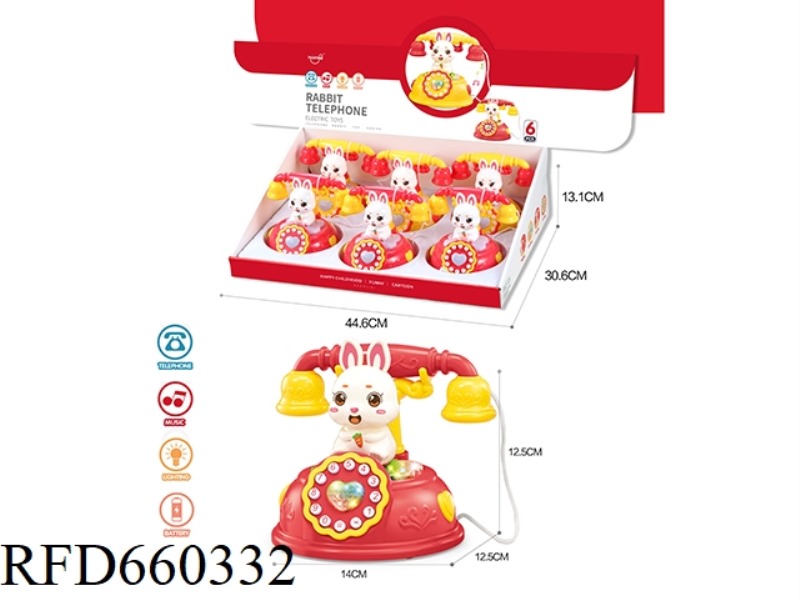 RABBIT TELEPHONE 6PCS