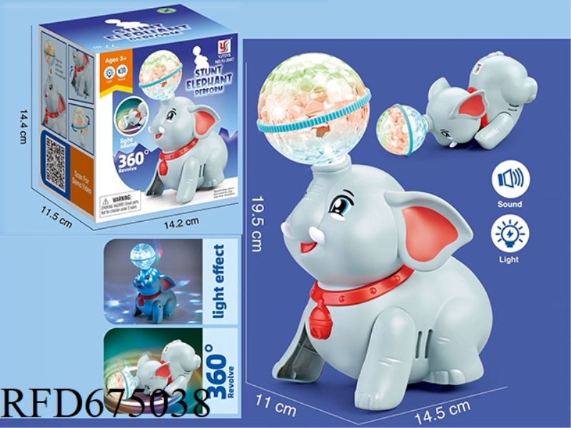 STUNT ELEPHANT HEADING THE BALL