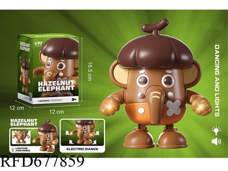 LIGHT, MUSIC, WALKING, DANCING, HAZELNUT, ELEPHANT