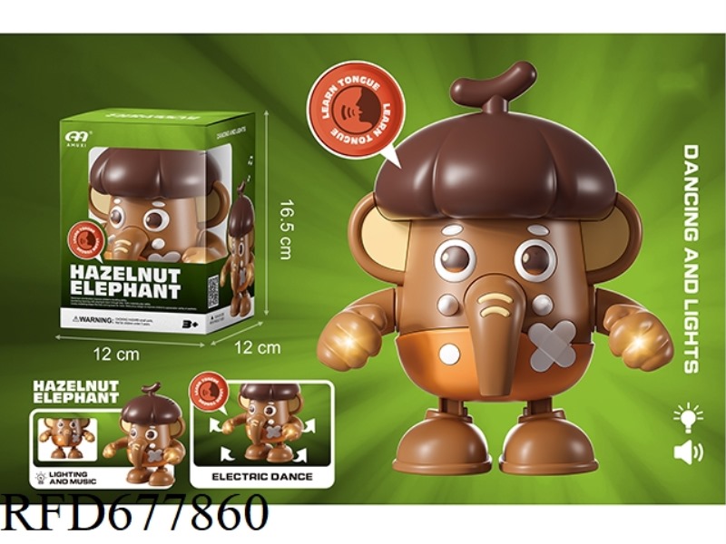 LIGHT CONCERT, IMITATION DANCE, HAZELNUT ELEPHANT
