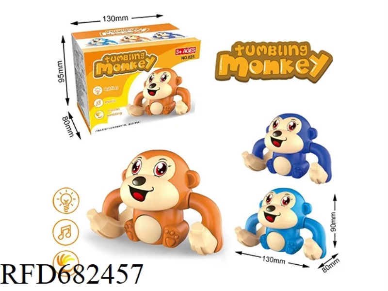 ELECTRIC ROLLING MONKEY (WITH LIGHT AND MUSIC)