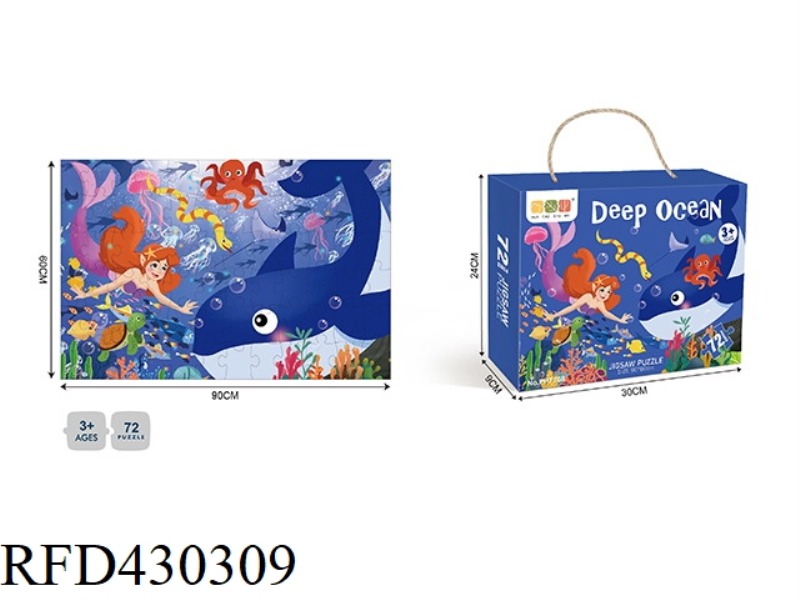 72PCS PUZZLE-WHITE CARD ILLUSTATION